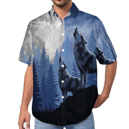 Chemise d’été Aloha loup pour vos soirées plage et vacances tropicales