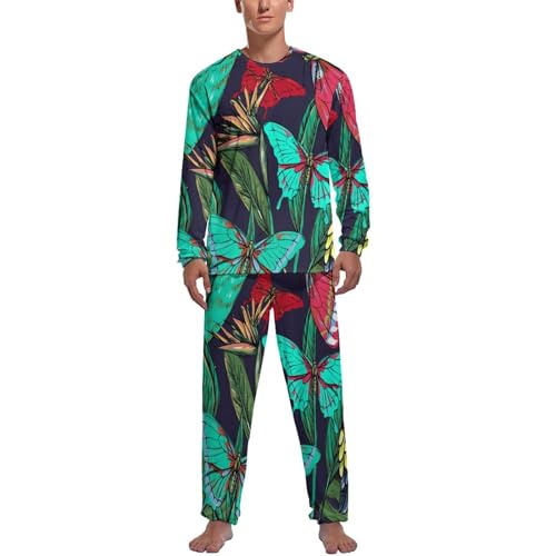 Vêtements de nuit homme Papillon Rouge pour soirées cocooning