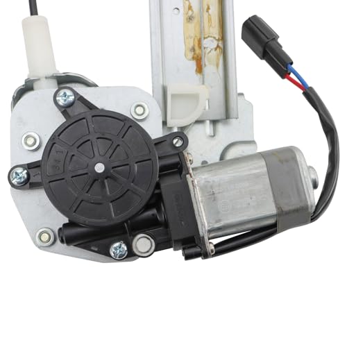 Image of TRQ Rear Driver Side Power Window Motor and Regulator Assembly Power Compatible with 2009-15 Honda Pilot