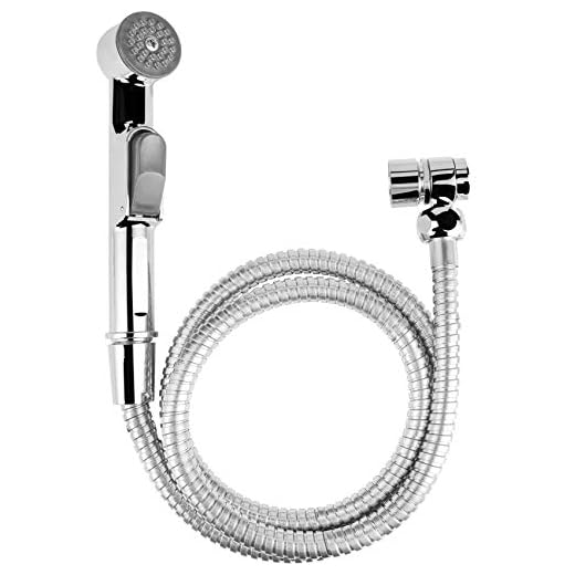 Cornat SA143 Bidé handdusch set - kan användas på beslag och vinkelventil - lätt att byta - inkluderar väggfäste - matt svart/hygienisk dusch/toalett handdusch