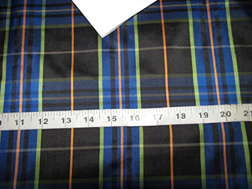 Soie Dupioni DUPC49 tissu tartan écossais au mètre ameublement couture - 3