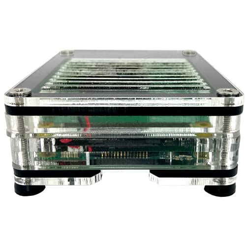 C4Labs Zebra Poe + Case Kit For Raspberry Pi 4B Or 3B+ And Poe+ Hat Or Official Poe Hat - Black Ice #TOP6