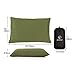 REDCAMP Small Camping Pillows for Sleeping, Cotton Ultralight Compressible Camp Pillow Portable for Backpacking Hiking Outdoor Traveling, Green