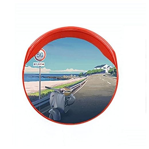 Worth having - Convex Road Mirror45cm 60cm 80cm 100cm konvex spegel rund trafik vägkorsning lager blind s speglar (storlek: 60cm) (Color : 45cm)