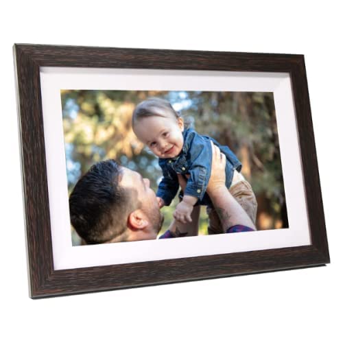 Luvlink Digital Photo Frame! Brown Smart Frameo Wifi Connected Photo Frame - 10 Inch, 1280X800, 16 Gb. Send Photos To Your Loved Ones From Anywhere! #TOP1