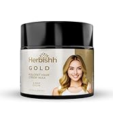 Herbishh Temporary Hair Color Wax 150g (Gold)