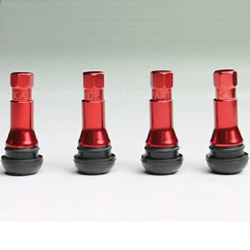 TR413 エアーバルブ 4個 カラー エアバルブ クランプイン jdm usdm レッド TR413C-SL