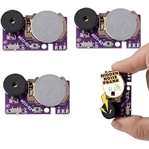 Cricket Noise Maker Prank3Pcs Mini Hidden Noise Maker Funny Hidden Beeping Prank for Home Office Party- Purple