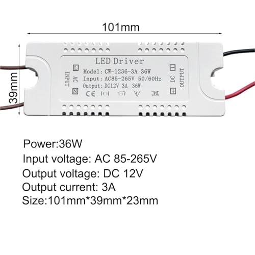 Transformateur LED 12V 3A alimentation de commutation AC 110V-220V