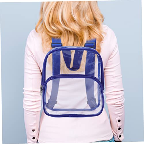 VICASKY Mini Clear Backpack for Women Transparent PVC Outdoor Travel Bag with Durable Design Stadium Approved See Through Beach Bag Versatile and Easy to Clean3