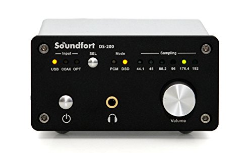 Soundfort DS-200: ハイパフォーマンスUSB DAC（32bit/192kHz DSD5.6MHz対応／多彩なデジタル入出力）高音質ヘッドフォンアンプ搭載 41bQpx1aNWL.jpg