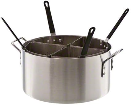 Update International APSA-4 Aluminum Pasta Cooker with Inserts, 20-Quart