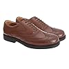 Scimitar Mens Wide Fit Formal Lace Up Brogues Shoes (13, brown) #1