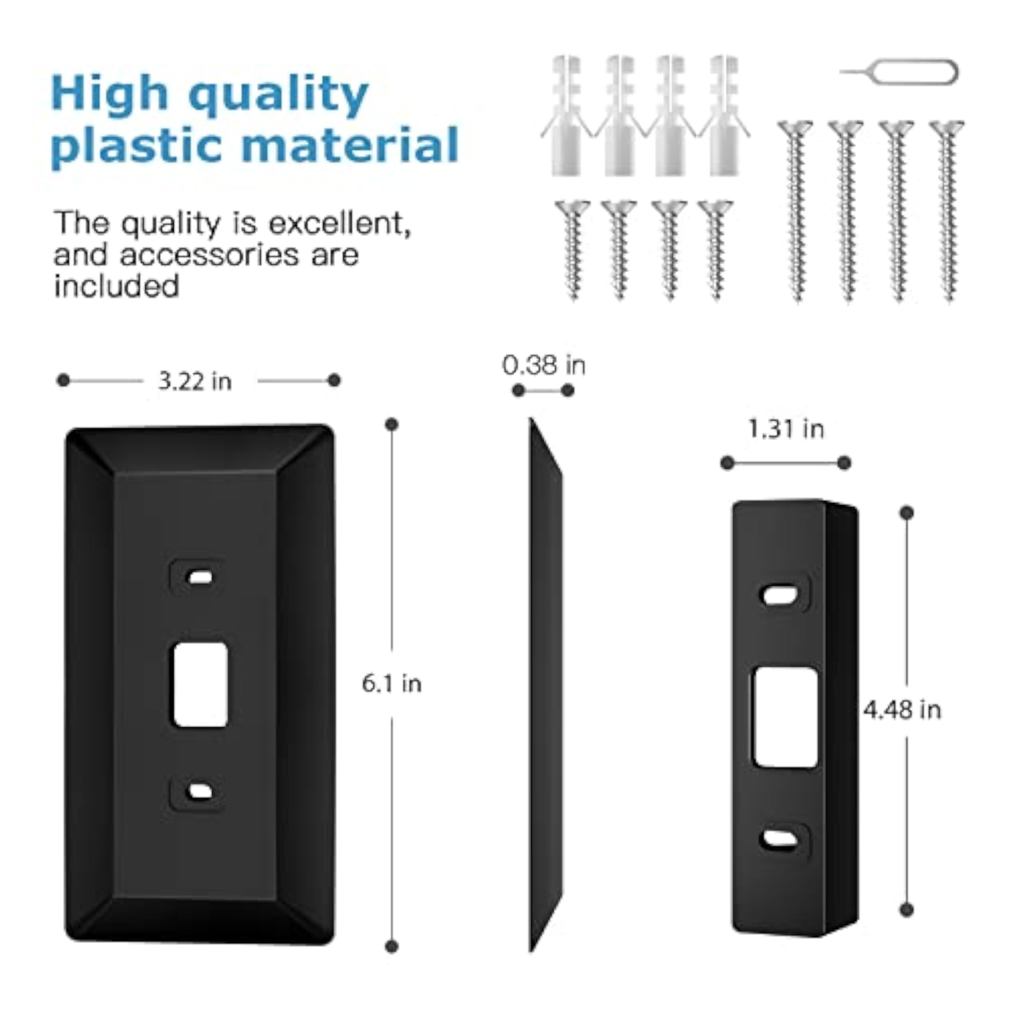 Wall Plate Compatible with Eufy Doorbell 2K Resolution