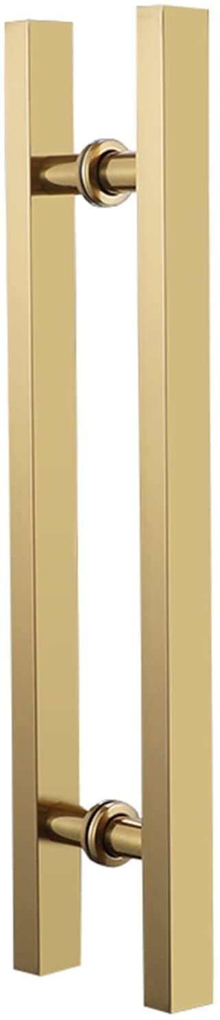Poignée de porte coulissante en H acier inoxydable design épuré