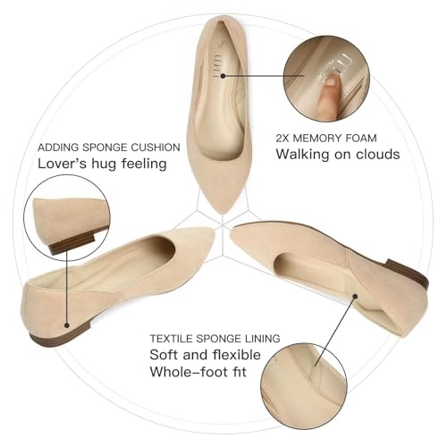 MUSSHOE Flats Shoes Women Pointed Toe Flats for Women Elegant Women's Flats4