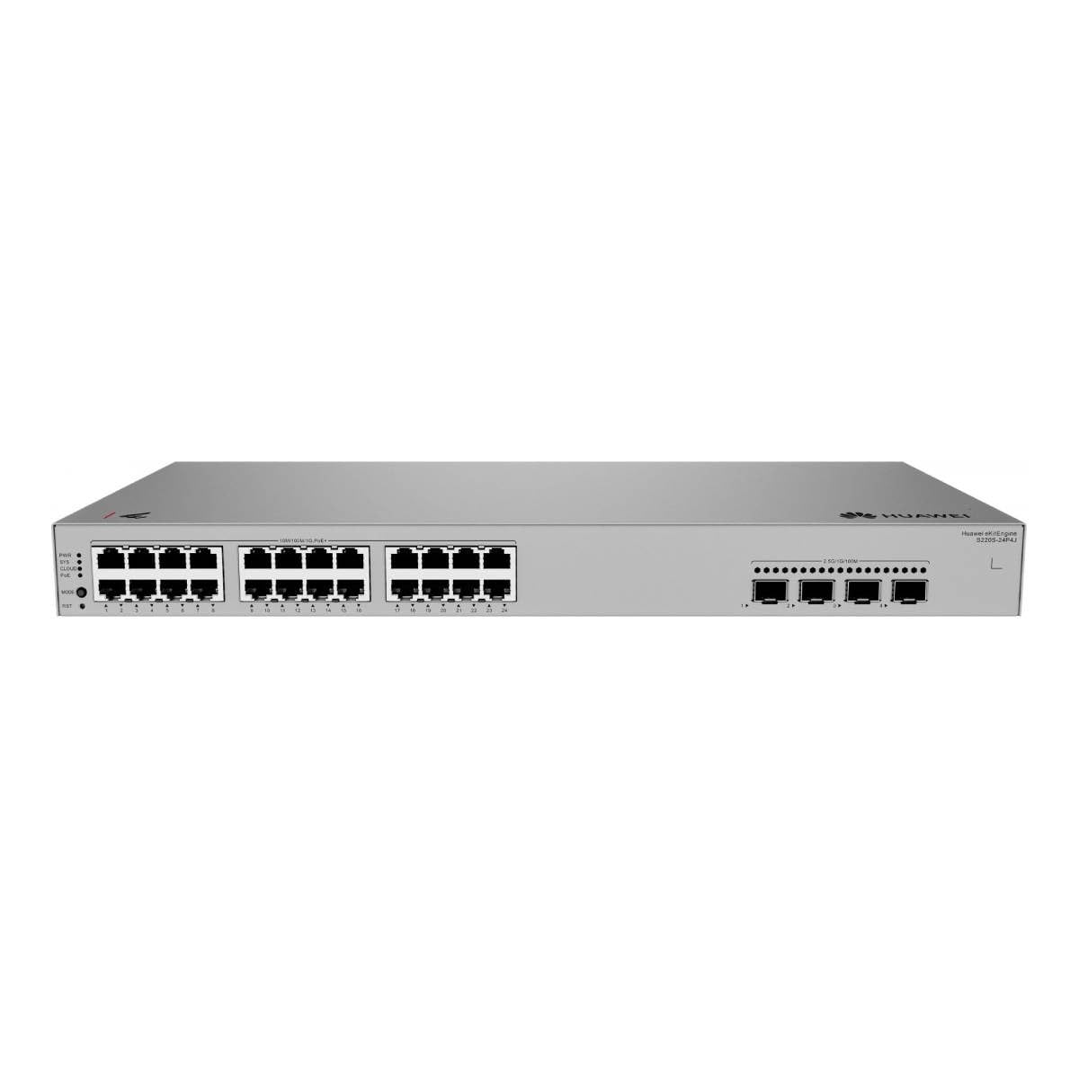 Switch Huawei S220S 24 Puertos 10/100/1000BASE-T PoE+, 4 Puertos 2.5GE SFP