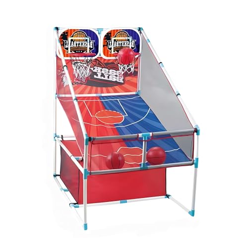 grnpeak Basketball Arcade Game, Kids Double Basketball Hoop with Balls & Pump, Fun Sports Game for Boys Girls, Gift for Kids Ages 4+
