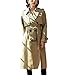 HANTONGHAO Kaki Trench Coat Medio Lungo Femminile British Style Autunno Atmosferico Popolare Cappotto