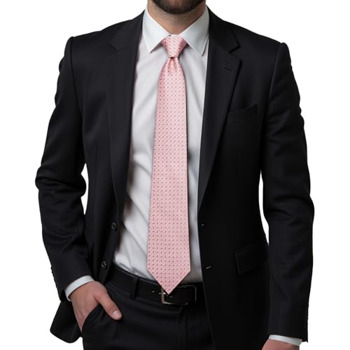 Image of Hi-Tie Men's Silk Ties Formal Woven Classic Necktie Pocket Square Cufflinks Lapel Pin Set Wedding Business