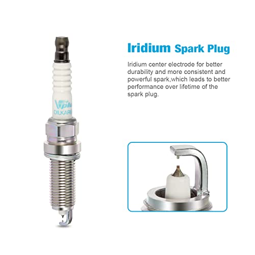 Vplus Set Of 4 Iridium Spark Plugs And Ignition Coil Compatible With 2004-2018 Nissan Altima Versa Sentra Rogue Cube Qx60 Nv200 2.5L 2.0L 1.8L 1.6L Uf549 & 9029 #TOP4