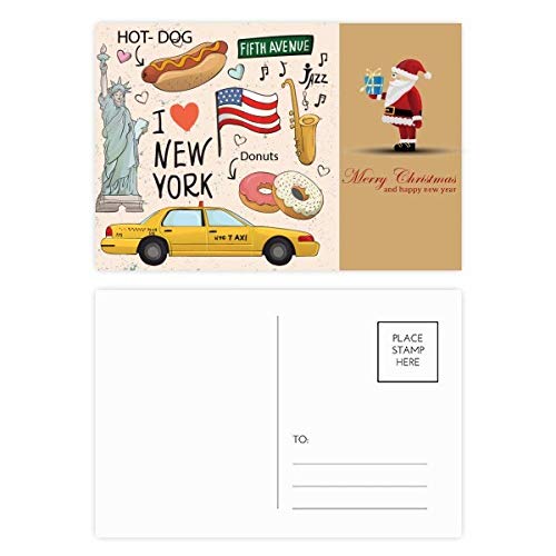 Cartes postales I Love New York lot de 20 idéal pour offrir aux amateurs de culture USA