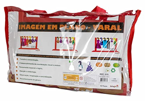 Brinquedo Educativo Imagens Em Plano - Varal