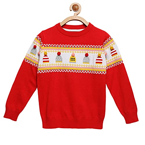 Image of Kids Boys Round Neck Full Pullover Sweater