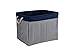 TcaFmac Large Rectangular Nautical Baskets for Storage, Decorative Canvas Closet Storage Bins Organizing Baskets for Shelves, Nursery Toys,Empty 16(L) x 12(W) x 12(H) inch