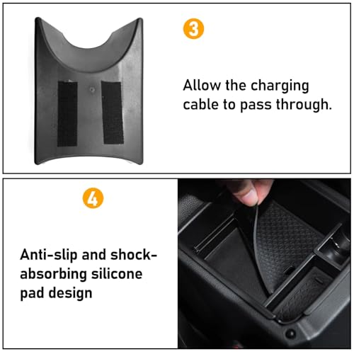 TTCR-II Kompatibel mit Auto Mittelkonsole Aufbewahrungsbox Volkswagen UP GTI 2013-2023,Seat Mii/Skoda Citigo Mittelkonsole Organizer Armlehne VW Mii/Citigo Armlehnen Aufbewahrungsbox