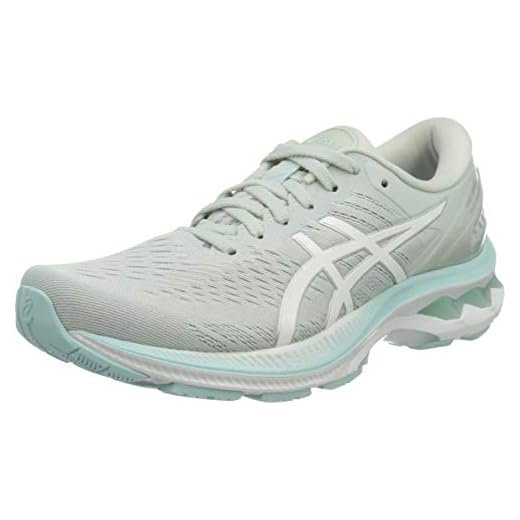 ASICS Damer Gel-kayano 27 Road Running Shoe, Glaciär grå vit - 39.5 EU