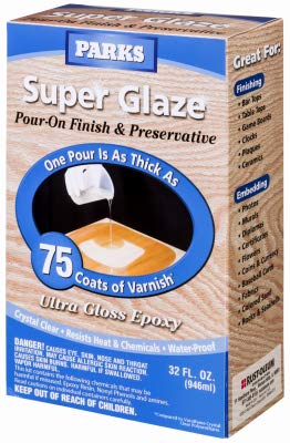 Parks 241352 Super Glaze Epoxy, Ultra Gloss, 32-oz. - Quantity 3