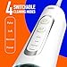 Portable Cordless Water Flosser, Rechargeable Water Dental Flosser with 1500 mAh Battery, IPX7 Waterproof, 4 Modes 4 Jet Tips, Type-C Charging for Travel & Home (White)