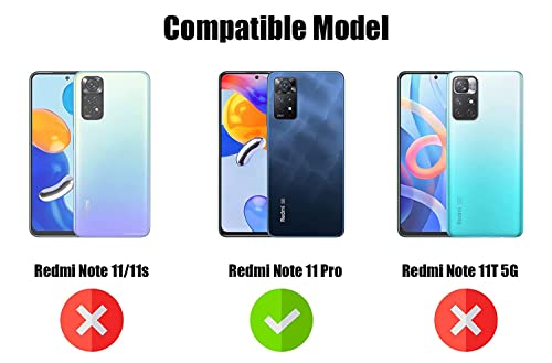 Image of KIVANO LUXE Compatible for Redmi Note 11 Pro /Redmi Note 11 Pro Plus 5G Luxury Handmade Leather Magnetic Flip Folio Case | Card Holder & Kickstand | Slim Protective Cover | Unisex - Black