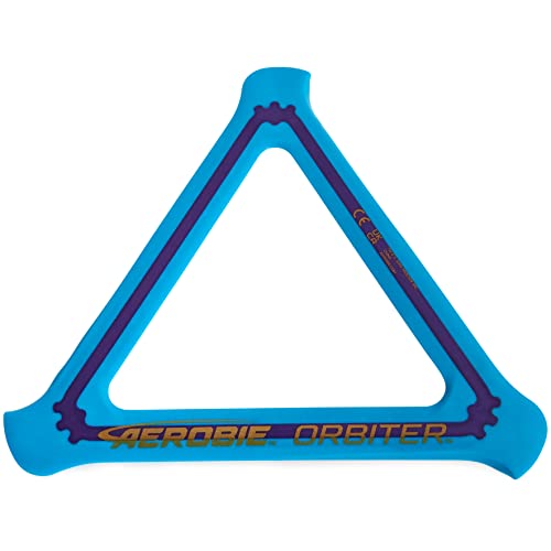 Aerobie 6065789, Pro Blade Ring and Orbiter Boomerang Combination Set, Yellow, blue, red