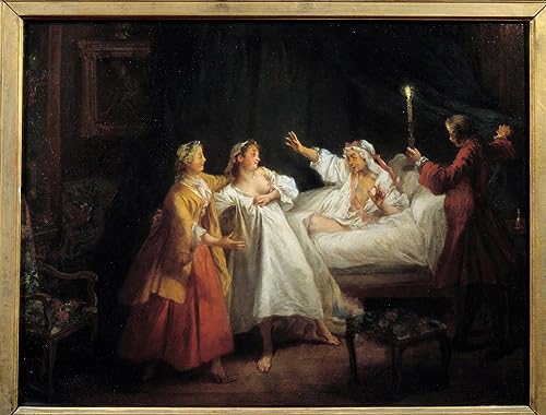 Cuadro en lienzo decorativo para oficina con la elegante pintura de Nicolas Lancret