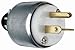 Legrand-Pass & Seymour PS620PACC20 20-Amp 250-volt Armored Clamp Lock Plug with Self Centering Cord Grip, Heavy Duty Construction