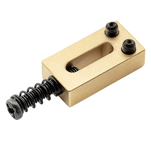 Musiclily Ultra 10.5Mm Modern Brass Bridge Saddles For Strat/Tele Style Electric Guitar, Gold (Set Of 6) #TOP4