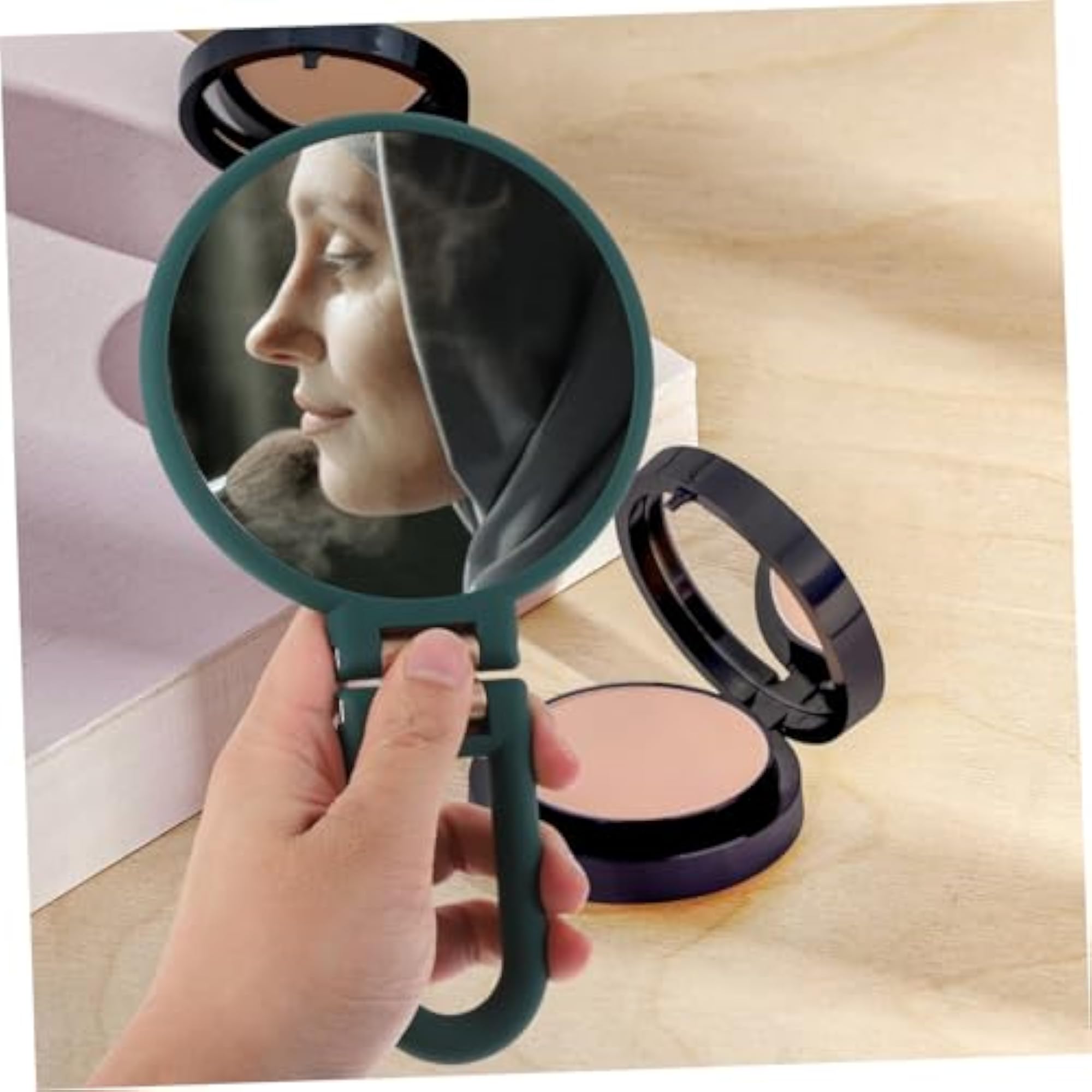 Portable Folding Magnifying Vanity Mirror