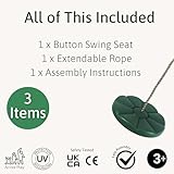 Jaques of London Button Swing Set | Outdoor Garden Swing Seat | Kids Outdoor Play Equipment | Kids Garden Swing | Since 1795 - Image 3