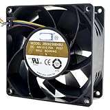 The fan operates efficiently with low energy consumption, providing consistent airflow to maintain optimal operating temperatures for connected equipment.