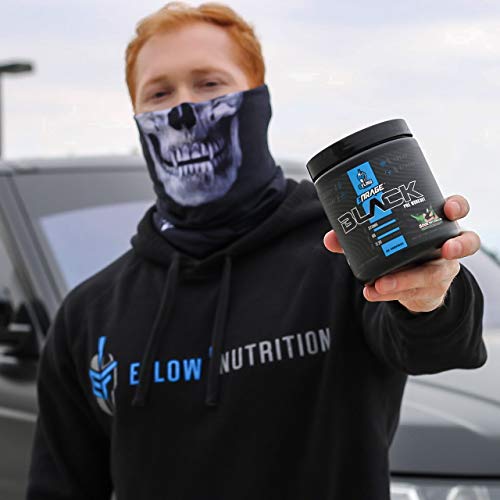 Image of eFlow Nutrition Enrage Black High Stimulant Pre Workout Supplement - Preworkout Powder to Boost Energy, Pumps and Strength - 4 Flavors (30 Servings) (Sour Mango)