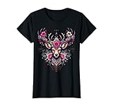 Hirsch Shirt Damen Trachtenshirt für Volksfest