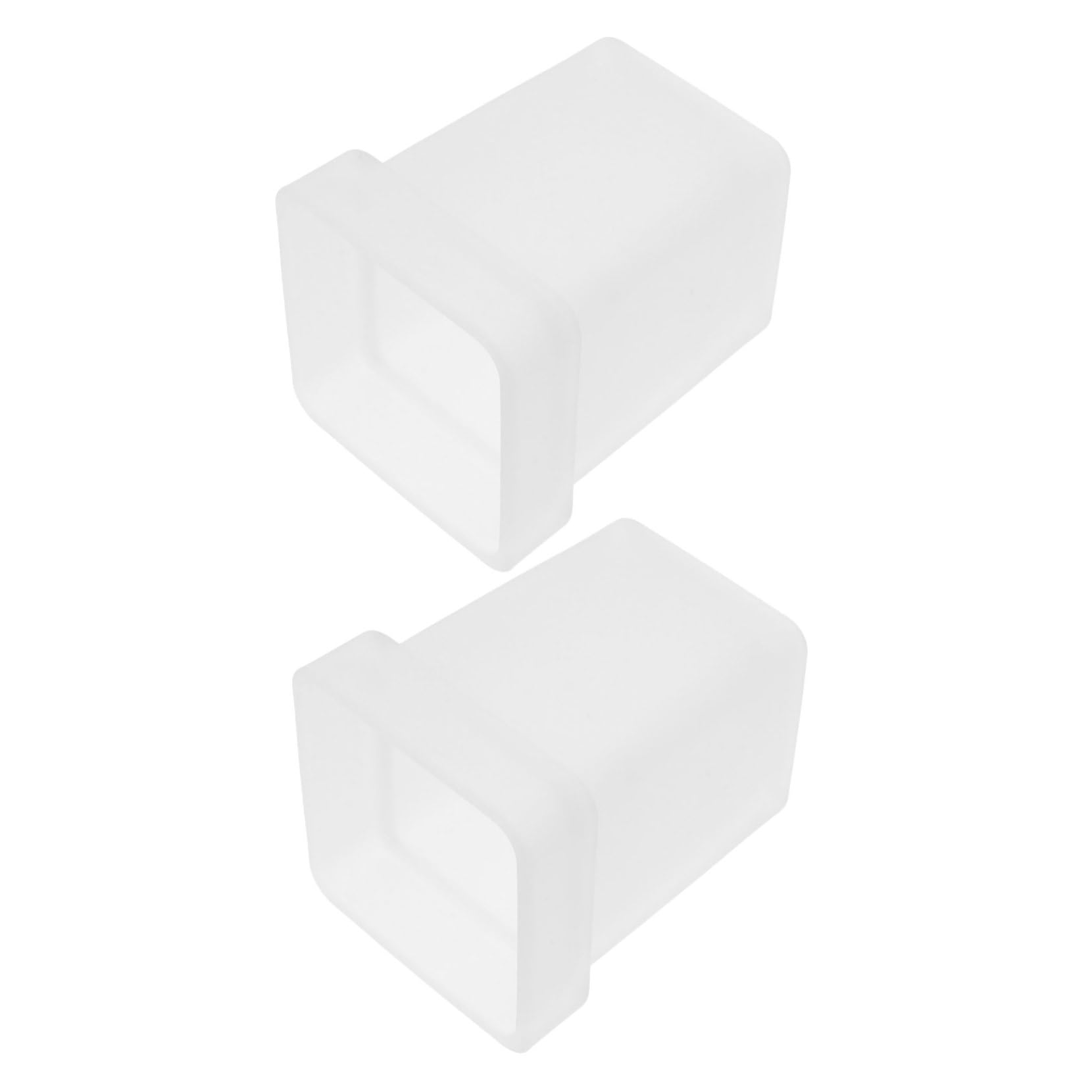 Soporte cuadrado de vidrio esmerilado para escobilla de inodoro, base estable, accesorios de baño, herramientas higiénicas de limpieza de inodoro, 2 piezas