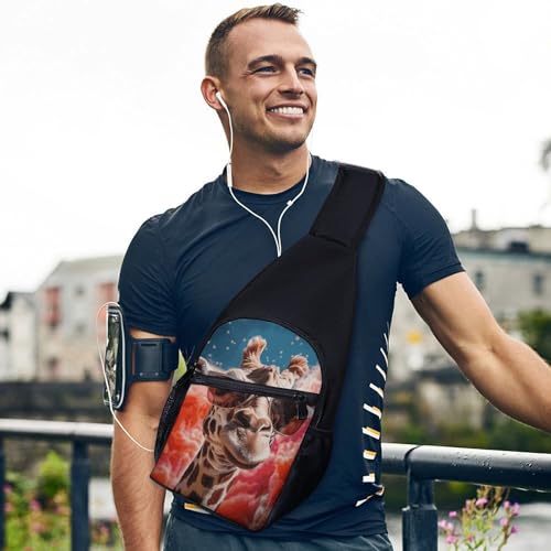 Bolso cruzado casual deportivo para hombre y mujer miniatura 3