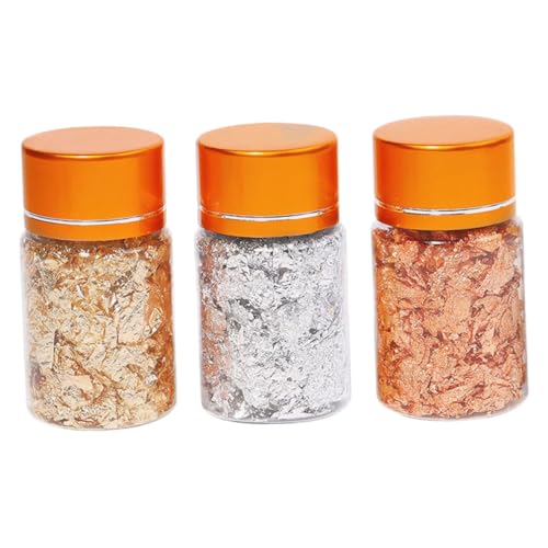 Mipcase 3g Bottles Copper Flakes Nail Foils Kit for Nail