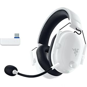 Razer Blackshark V2 Pro (Playstation) - Kabelloses Konsolen E-Sport Headset für PS5 (Triforce 50mm Treiber, HyperSpeed Wireless, FPS-Audioprofile, abnehmbares HyperClear Mikrofon) Weiß