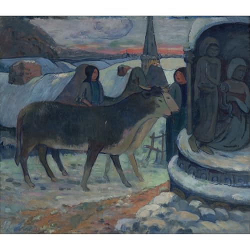Impression giclée sur toile de Gauguin Nuit de Noël format moyen 76x101 cm
