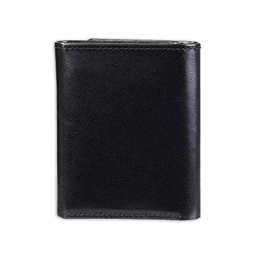 Guess Men's Leather Trifold Wallet, Black Chavez, One Size #TOP2