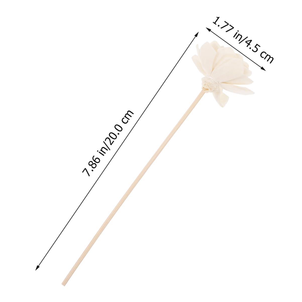 ABOOFAN Preserved Flower Diffuser 8pcs Natural Flower Oil Diffuser Sticks for Office and Home